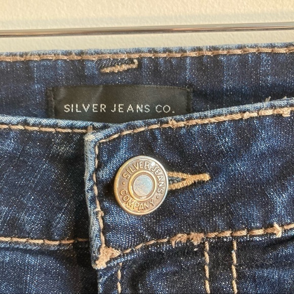 SILVER JEANS Sz 38  x 30 Hunter Relaxed Fit Mid Wash Jeans - Picture 6 of 12